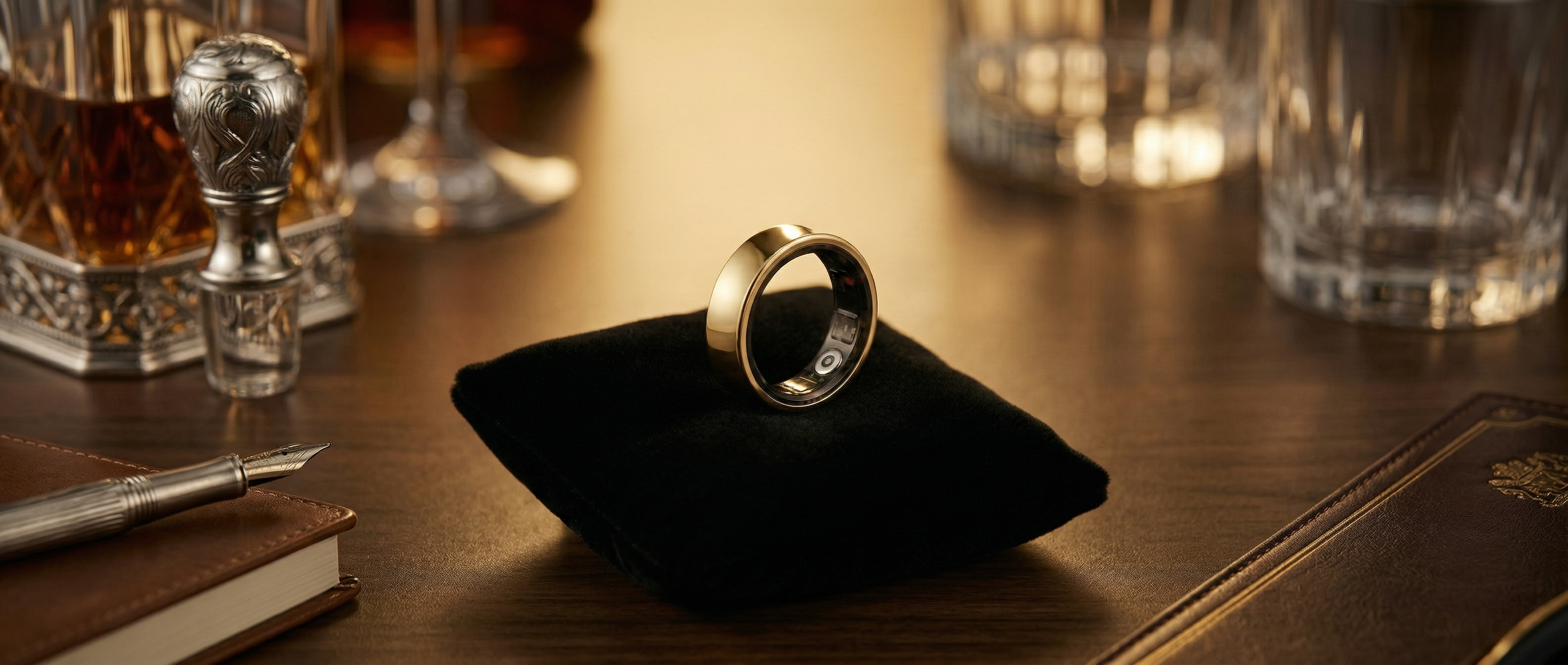 Pulsyn Rune 1 smart ring on a surface